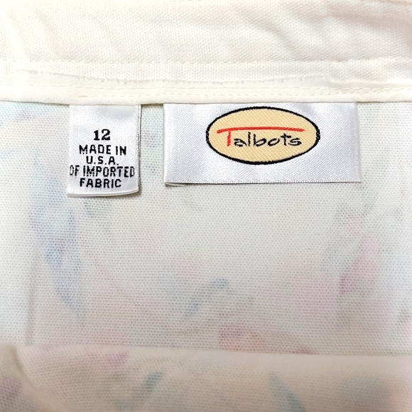 Sz 12 Talbots print skirt - Picture 3 of 11